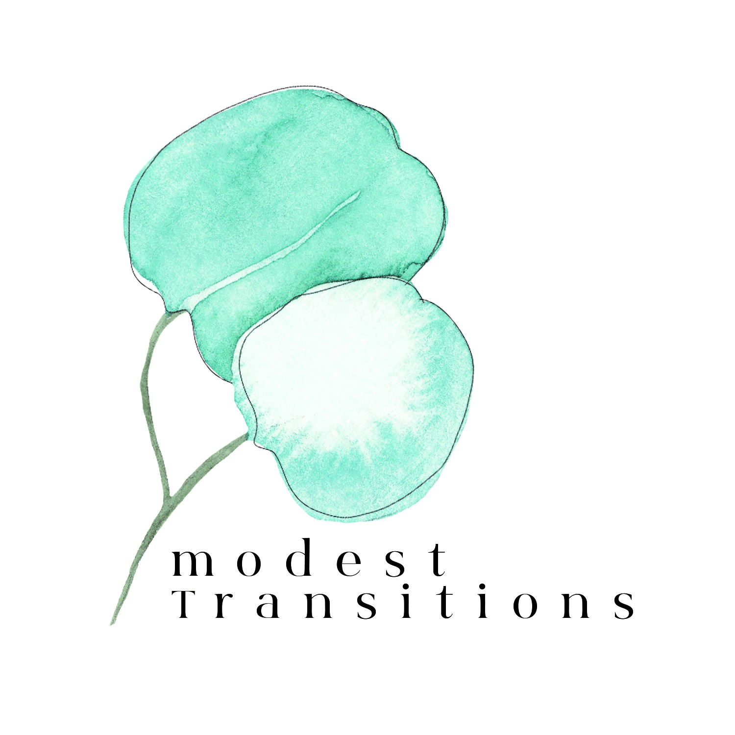 Modest Transitions logo.